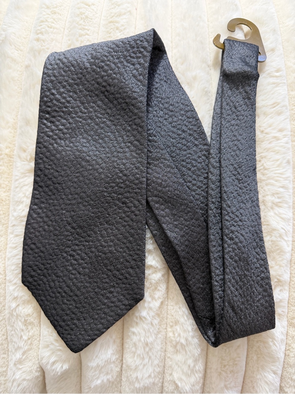 Report Dark Gray Textured Men's Tie